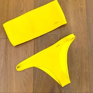 Triangl “Twinnie” bandeau neoprene bikini